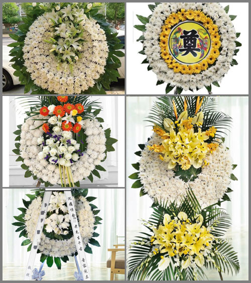 广东江门市开平市沙塘镇蓢畔村花圈速递