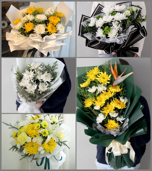 广东江门市开平市沙塘镇蓢畔村白事花束代送